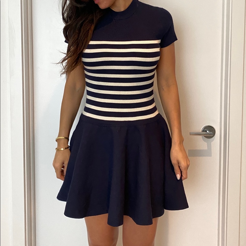Polo Ralph Lauren Navy and White Stripped Dress